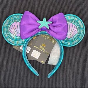 Loungefly Disney Princess Stained Glass Little Mermaid Ariel Ear LE1/1000 NWT